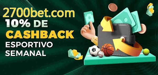 10% de bônus de cashback na 2700bet.com